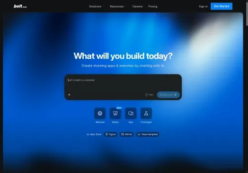 original screenshot of Bolt