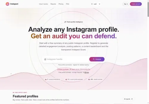 converted screenshot of Instapect